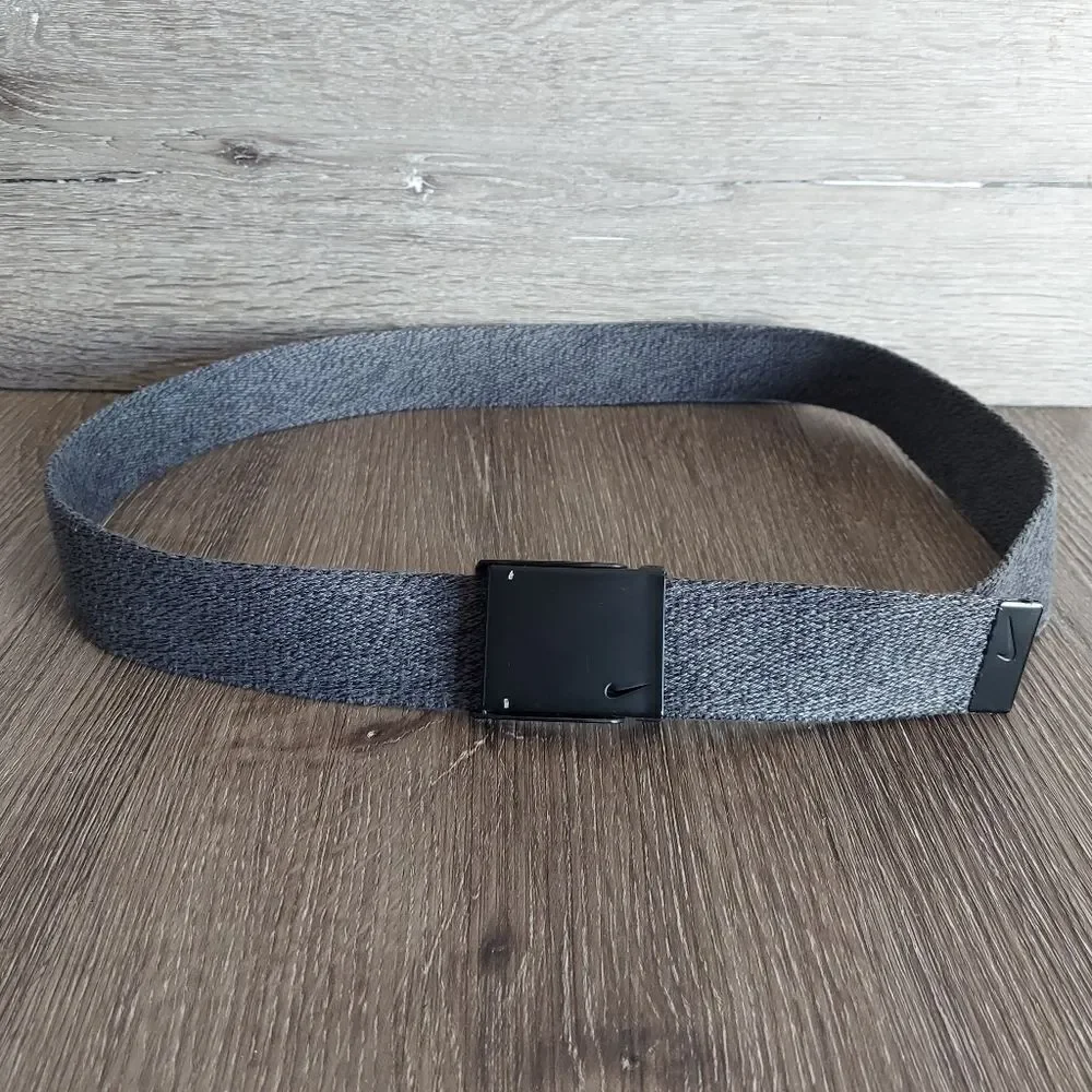 Nike Mens Heather Web Belt, Dark Grey, 45